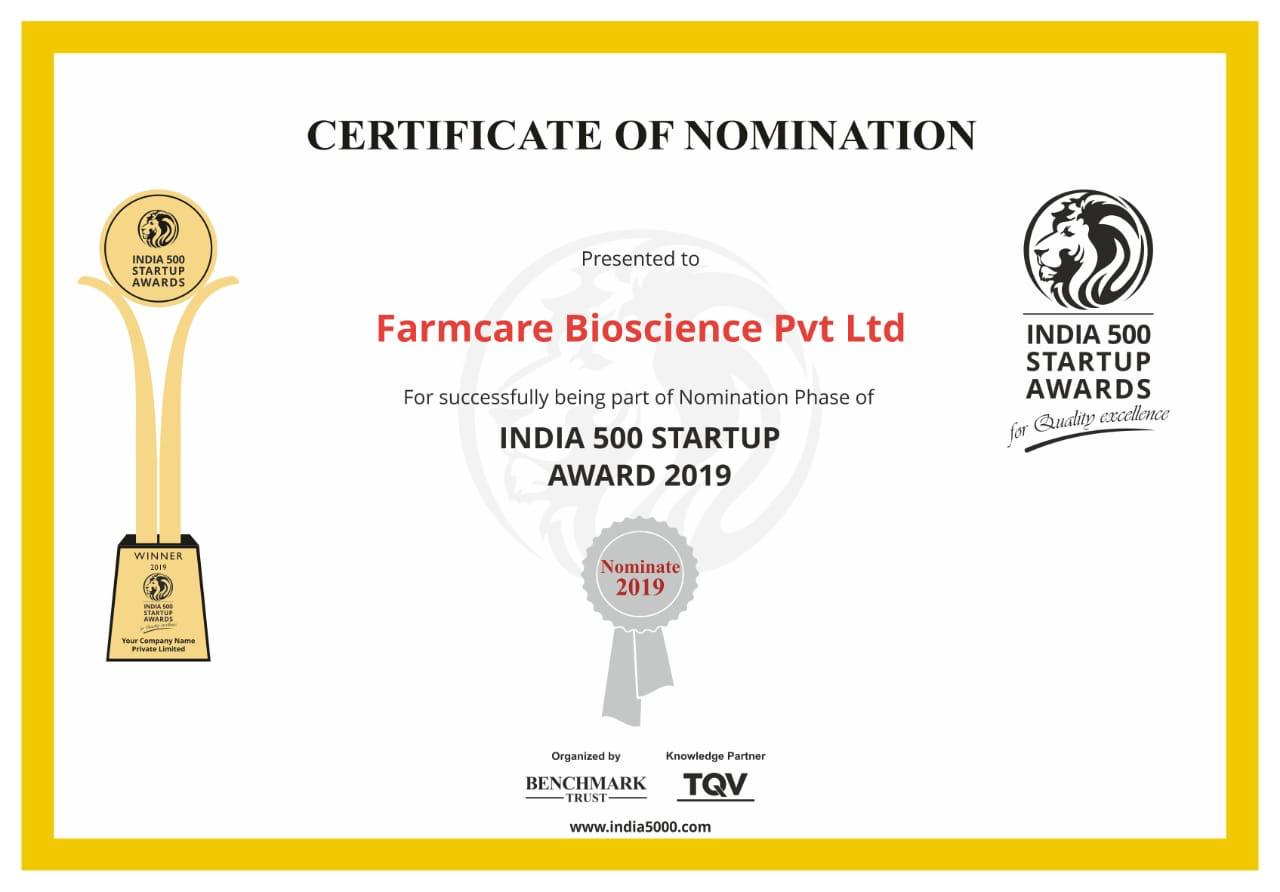 India 500 Startup Award 2019